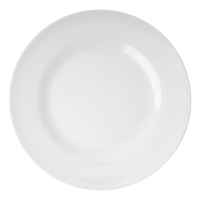 White Melamine Dinner Plate Rice DK
